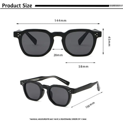 Retro Square Sunglasses – Fashion Sunglasses With UV400 Protection Lenses - ZOOMNSTORE