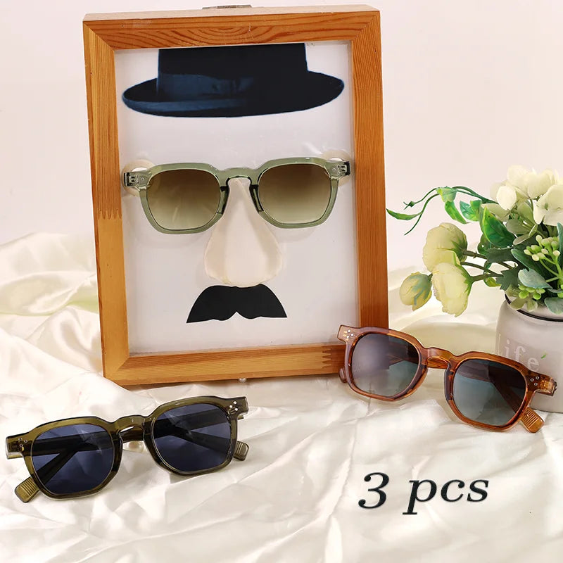 Retro Square Sunglasses – Fashion Sunglasses With UV400 Protection Lenses - ZOOMNSTORE