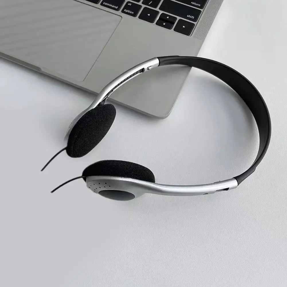 Retro Wired Headphones – Lightweight Comfortable Over Ear Earbuds With Balanced Armature - ZOOMNSTORE