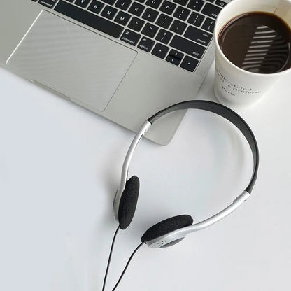 Retro Wired Headphones – Lightweight Comfortable Over Ear Earbuds With Balanced Armature - ZOOMNSTORE