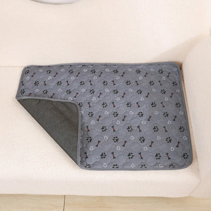 Reusable Dog Pee Pad Blanket - Washable Absorbent Puppy Training Mat  Pet Bed Urine Mat - ZOOMNSTORE