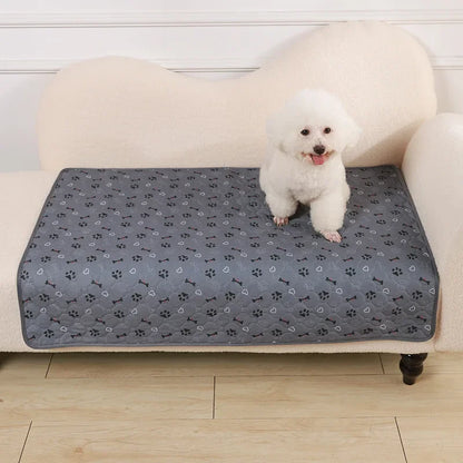 Reusable Dog Pee Pad Blanket - Washable Absorbent Training Mat for Pets - ZOOMNSTORE