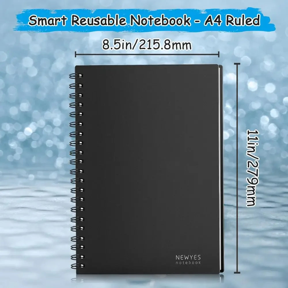 Reusable Erasable Notebook | A4 Spiral Smart Notebook With Microwave Heating - ZOOMNSTORE