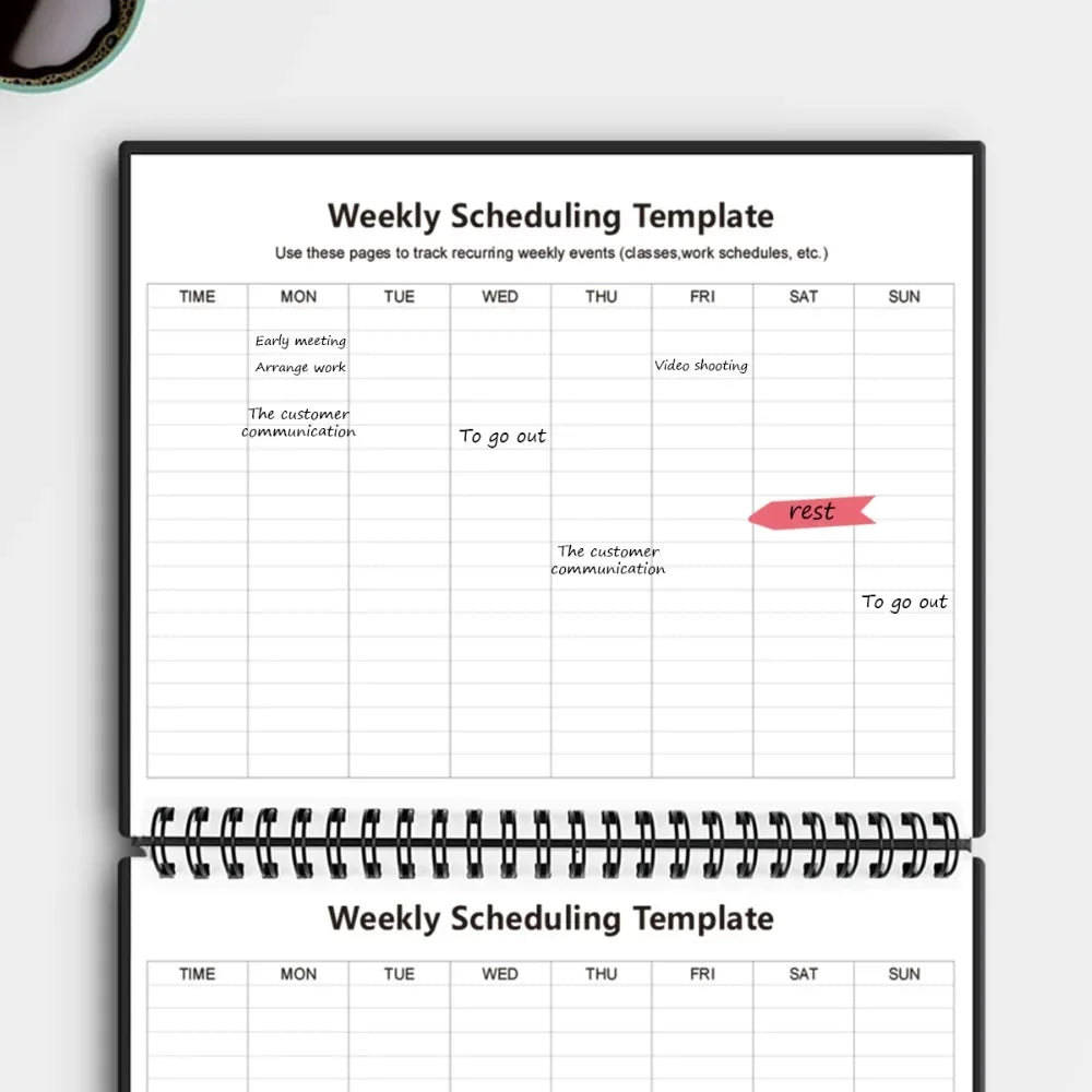 Reusable Erasable Notebook | A4 Spiral Smart Notebook With Microwave Heating - ZOOMNSTORE