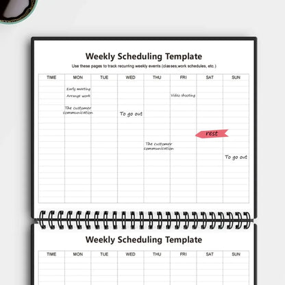 Reusable Erasable Notebook | A4 Spiral Smart Notebook With Microwave Heating - ZOOMNSTORE