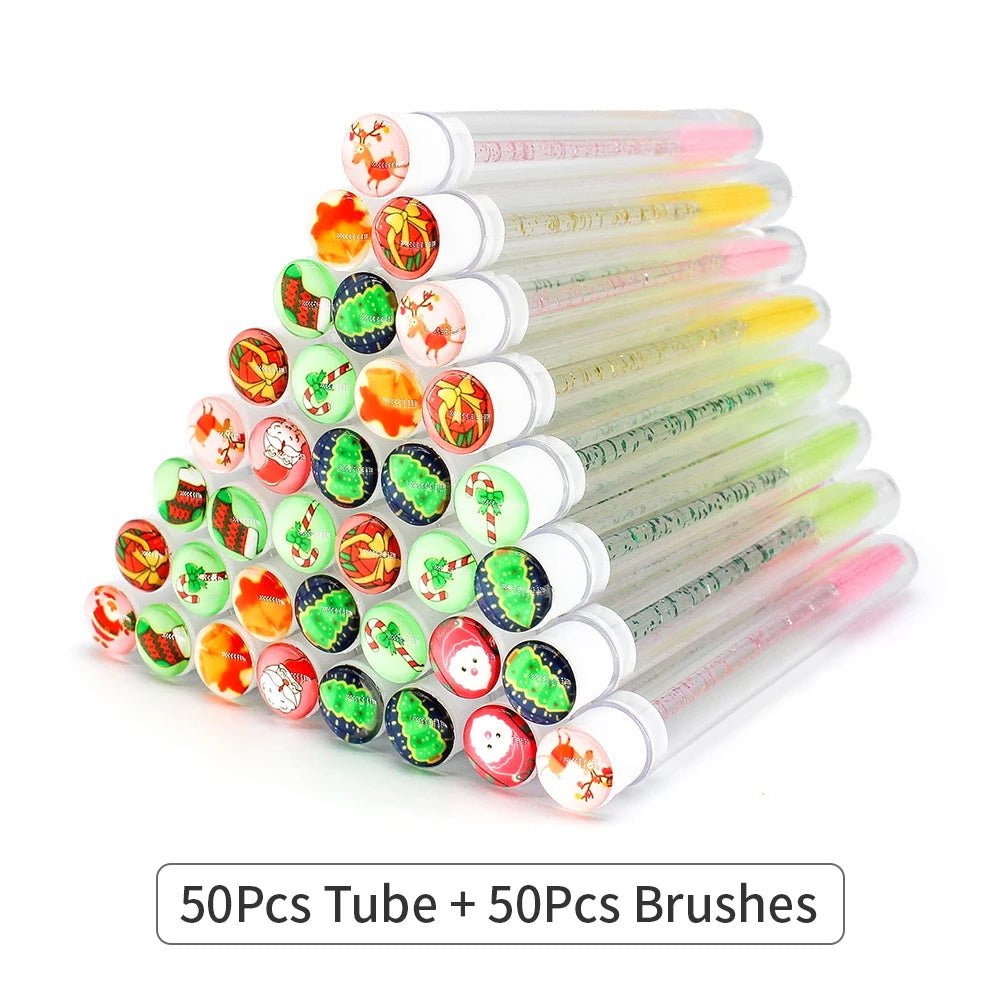 Reusable Mascara Wands - Eyelash Brush Tubes | Lash Extension Supplies & Replaceable Makeup Applicators - ZOOMNSTORE