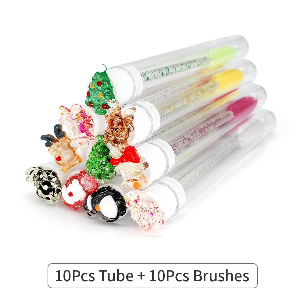 Reusable Mascara Wands - Eyelash Brush Tubes | Lash Extension Supplies & Replaceable Makeup Applicators - ZOOMNSTORE