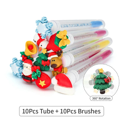Reusable Mascara Wands - Eyelash Brush Tubes | Lash Extension Supplies & Replaceable Makeup Applicators - ZOOMNSTORE