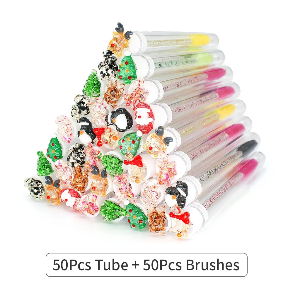 Reusable Mascara Wands - Eyelash Brush Tubes | Lash Extension Supplies & Replaceable Makeup Applicators - ZOOMNSTORE