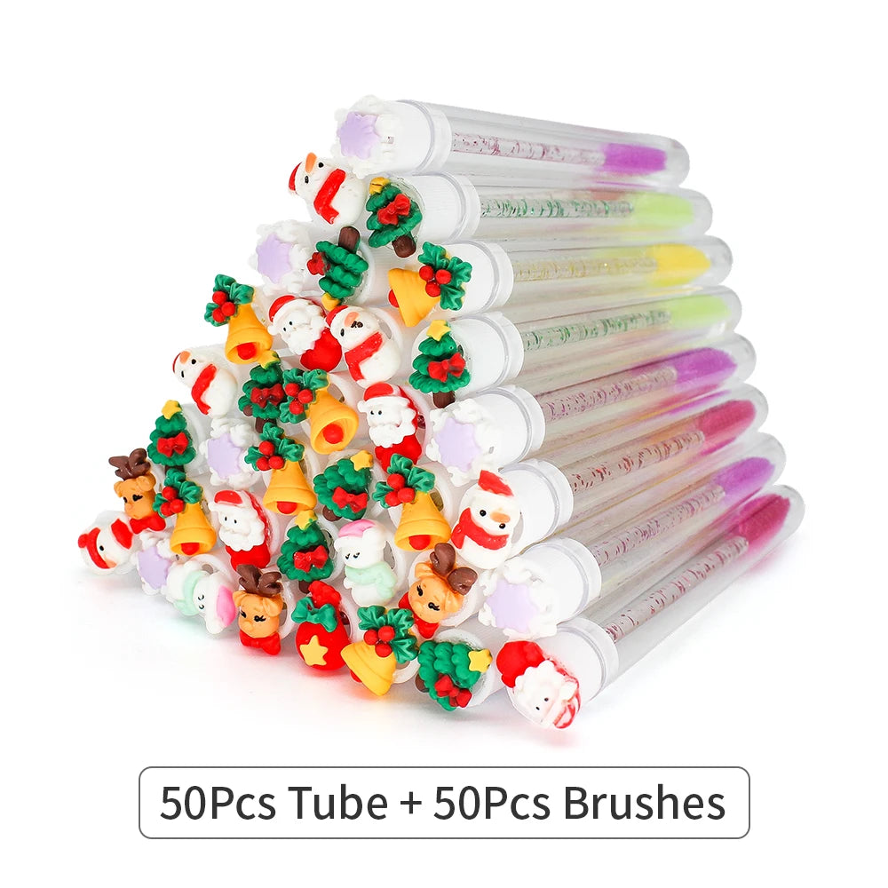 Reusable Mascara Wands - Eyelash Brush Tubes | Lash Extension Supplies & Replaceable Makeup Applicators - ZOOMNSTORE