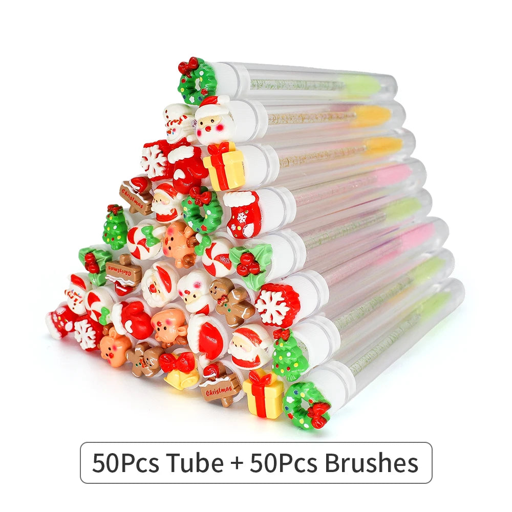 Reusable Mascara Wands - Eyelash Brush Tubes | Lash Extension Supplies & Replaceable Makeup Applicators - ZOOMNSTORE