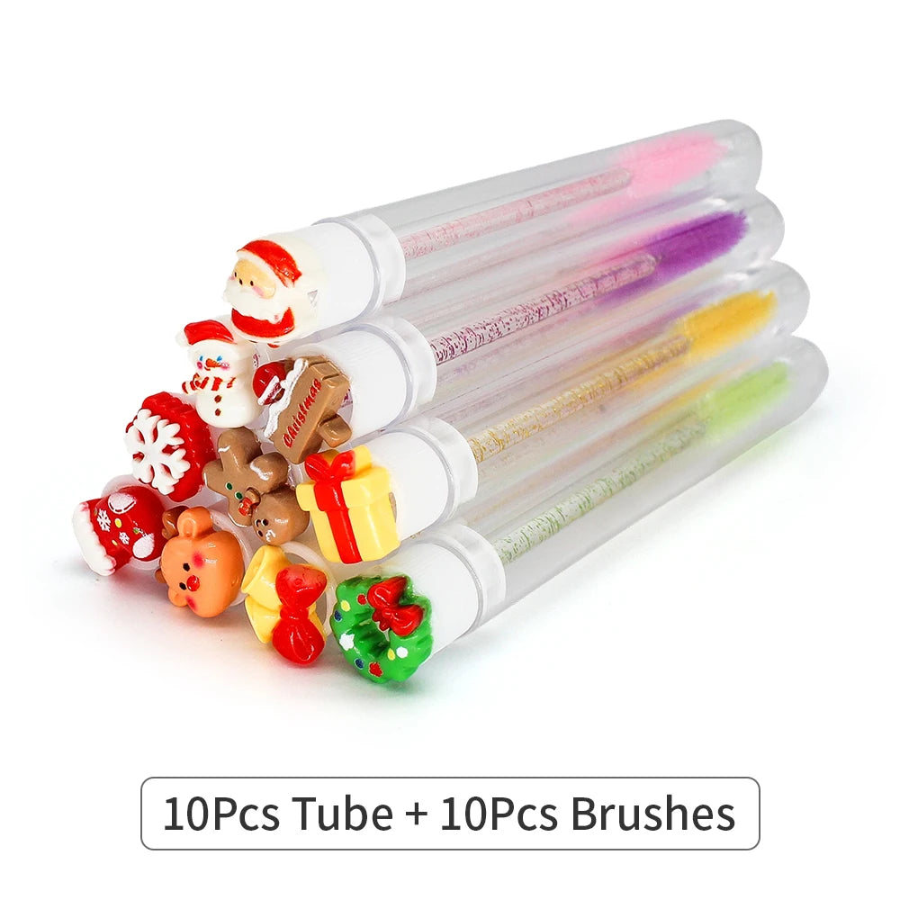 Reusable Mascara Wands - Eyelash Brush Tubes | Lash Extension Supplies & Replaceable Makeup Applicators - ZOOMNSTORE