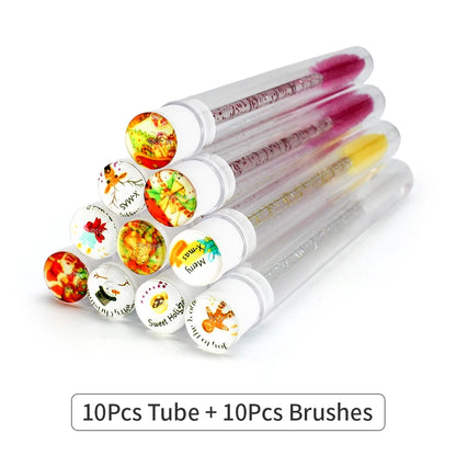 Reusable Mascara Wands - Eyelash Brush Tubes | Lash Extension Supplies & Replaceable Makeup Applicators - ZOOMNSTORE