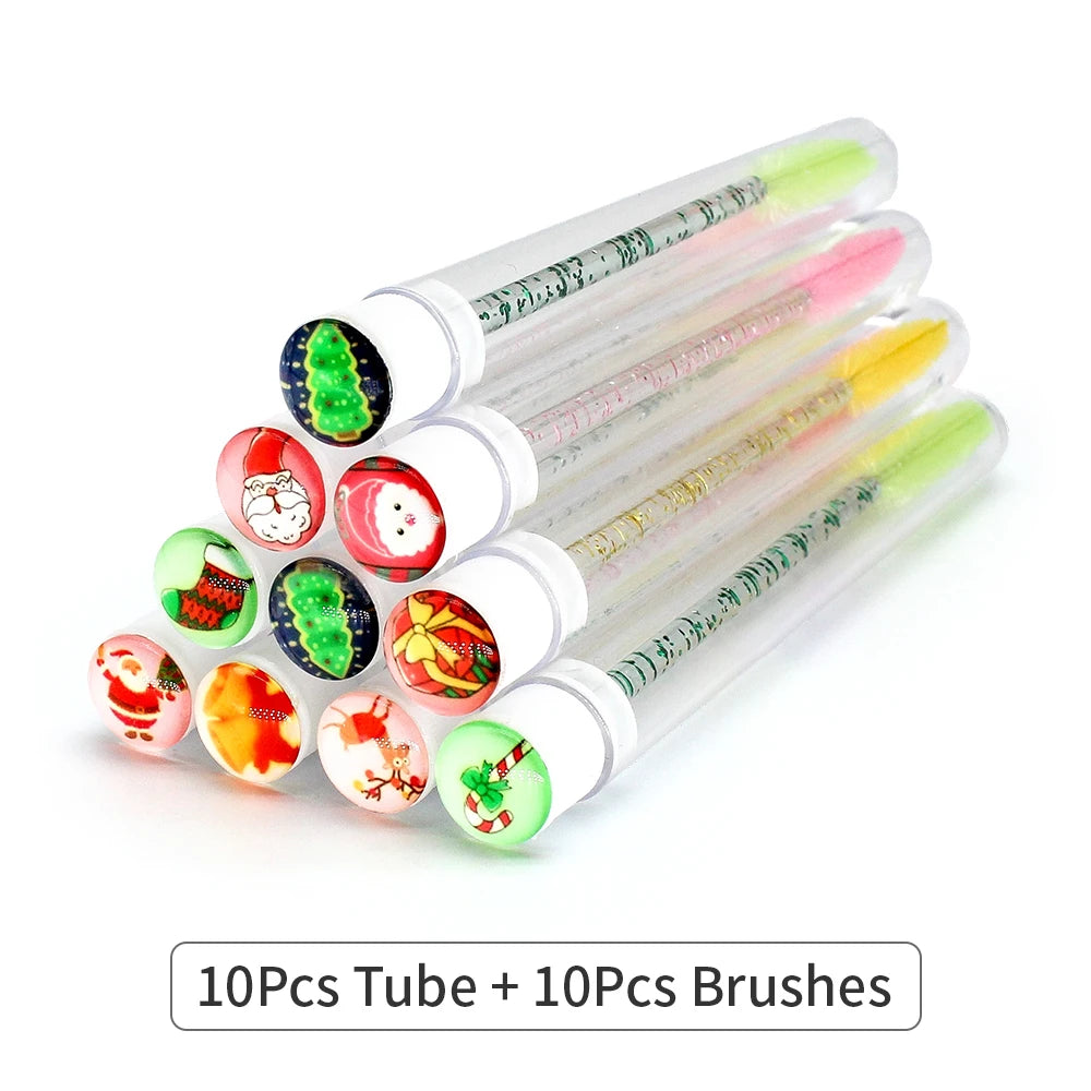 Reusable Mascara Wands - Eyelash Brush Tubes | Lash Extension Supplies & Replaceable Makeup Applicators - ZOOMNSTORE