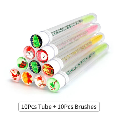 Reusable Mascara Wands - Eyelash Brush Tubes | Lash Extension Supplies & Replaceable Makeup Applicators - ZOOMNSTORE