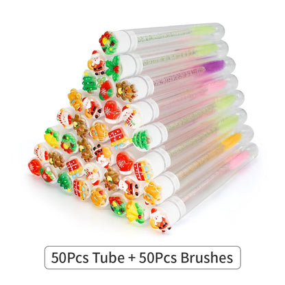 Reusable Mascara Wands - Eyelash Brush Tubes | Lash Extension Supplies & Replaceable Makeup Applicators - ZOOMNSTORE