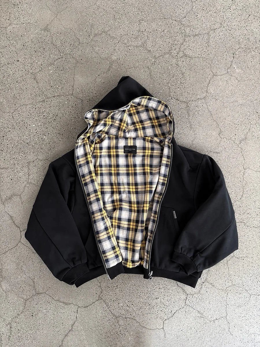 Reversible Hoodies Men | Cotton Polyester Blend Oversized Hoodie - Warm Autumn Casual Outerwear - ZOOMNSTORE