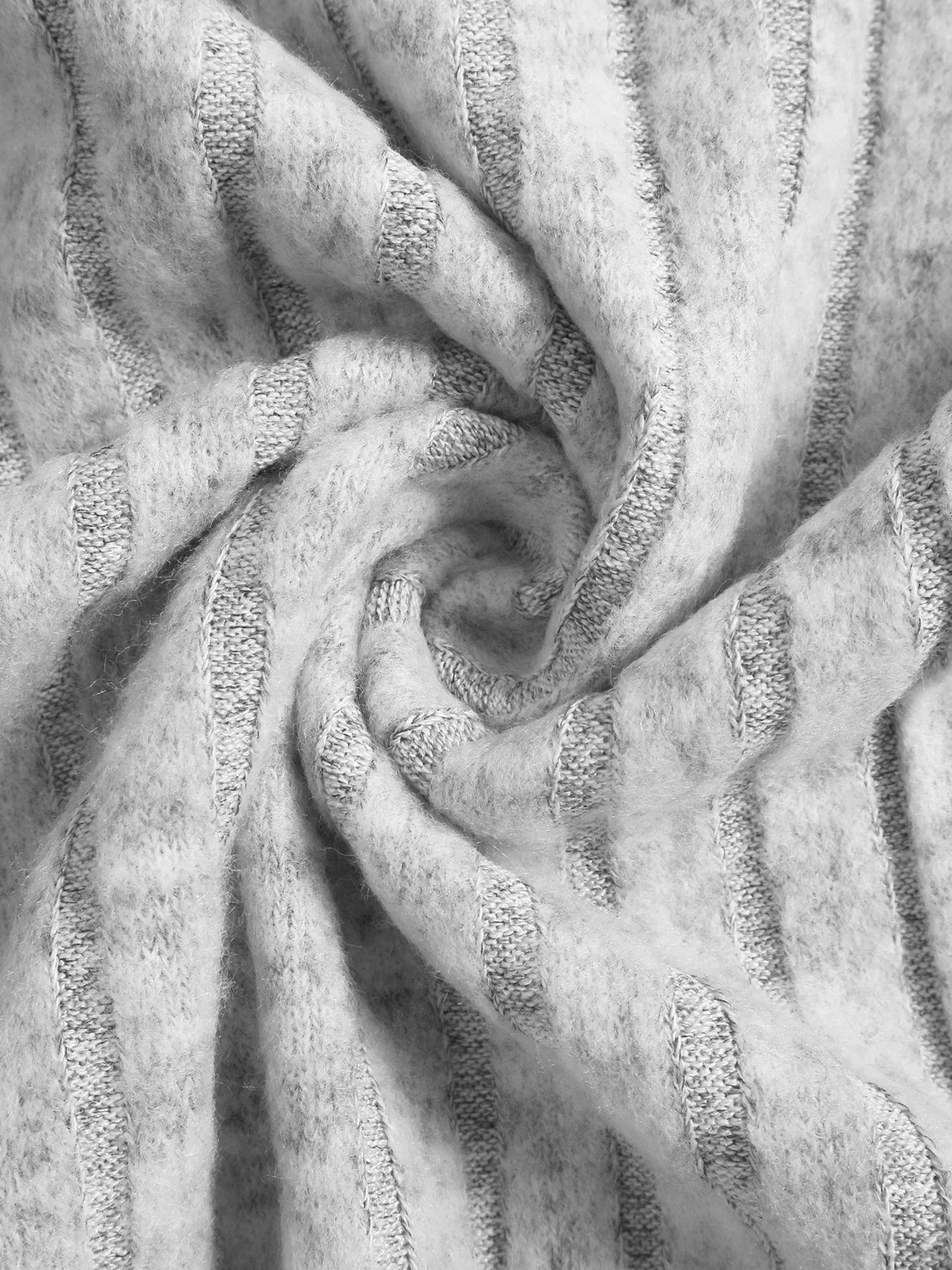 Ribbed Bodycon Midi Dress - Womens Casual Long Sleeve Scoop Neck for FallWinter - ZOOMNSTORE