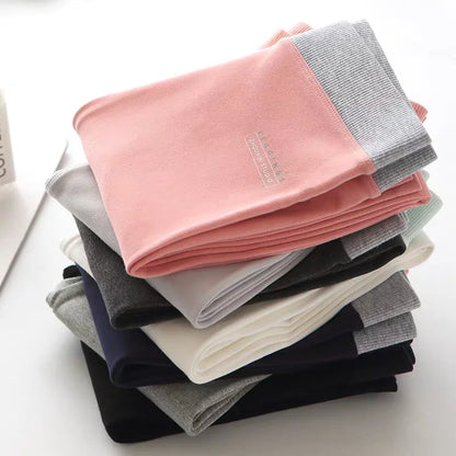 Ribbed Leggings Women - High Waist Cotton Blend Warm Winter Leggings | Casual Threaded Pants - ZOOMNSTORE