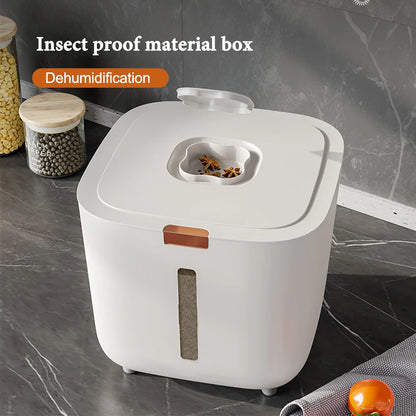 Rice Storage Container - Airtight Grain Storage Box 5kg & 10kg with Lid - ZOOMNSTORE