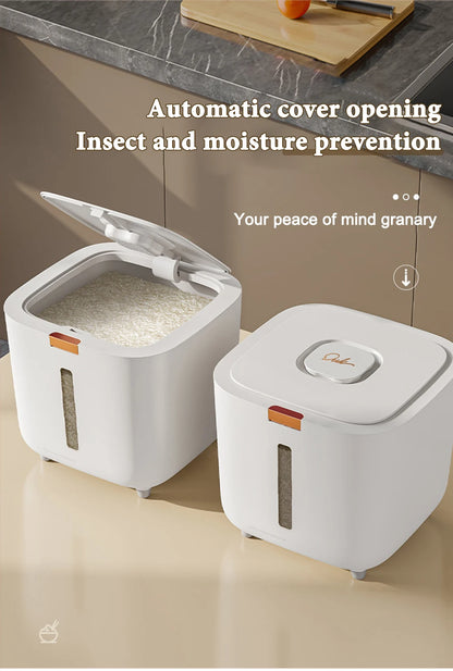 Rice Storage Container - Airtight Grain Storage Box 5kg & 10kg with Lid - ZOOMNSTORE