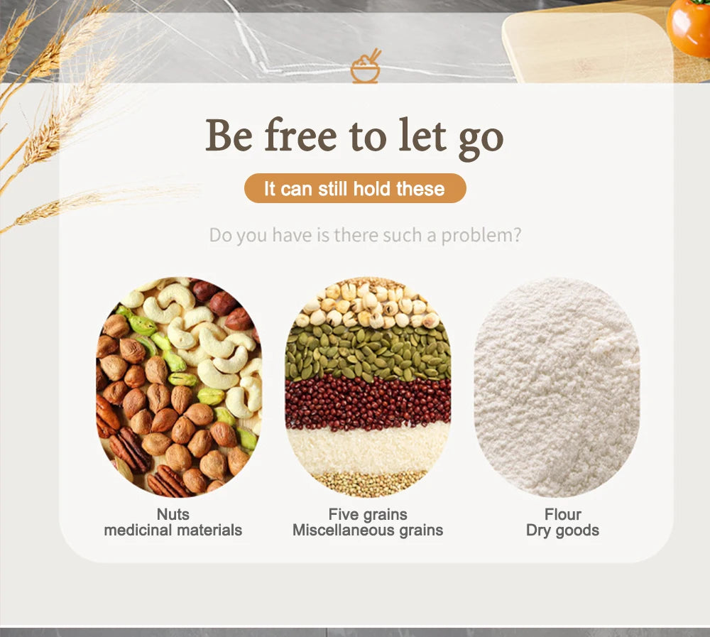 Rice Storage Container - Airtight Grain Storage Box 5kg & 10kg with Lid - ZOOMNSTORE
