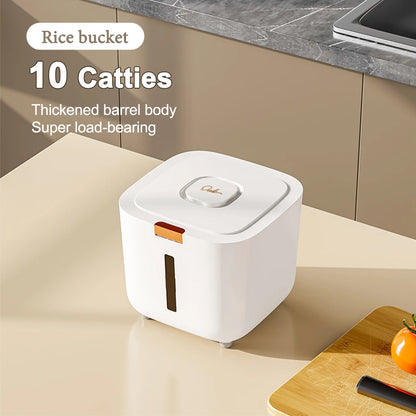 Rice Storage Container - Airtight Grain Storage Box 5kg & 10kg with Lid - ZOOMNSTORE