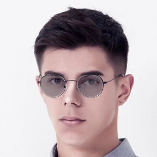 Rimless Prescription Glasses - Men's Rectangle Optical Eyeglasses With Anti Blue Light Lenses - ZOOMNSTORE