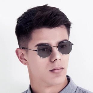 Rimless Prescription Glasses - Men's Rectangle Optical Eyeglasses With Anti Blue Light Lenses - ZOOMNSTORE