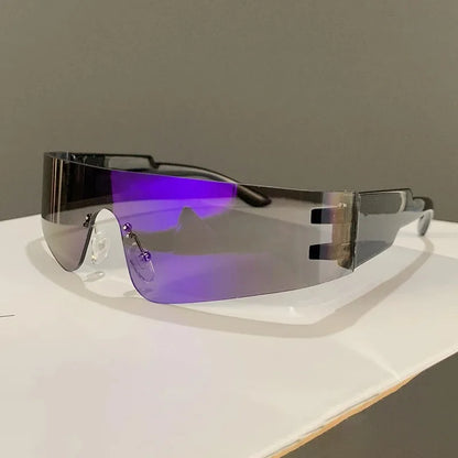 Rimless Punk Sunglasses - Trendy UV400 Shades for Men and Women - ZOOMNSTORE