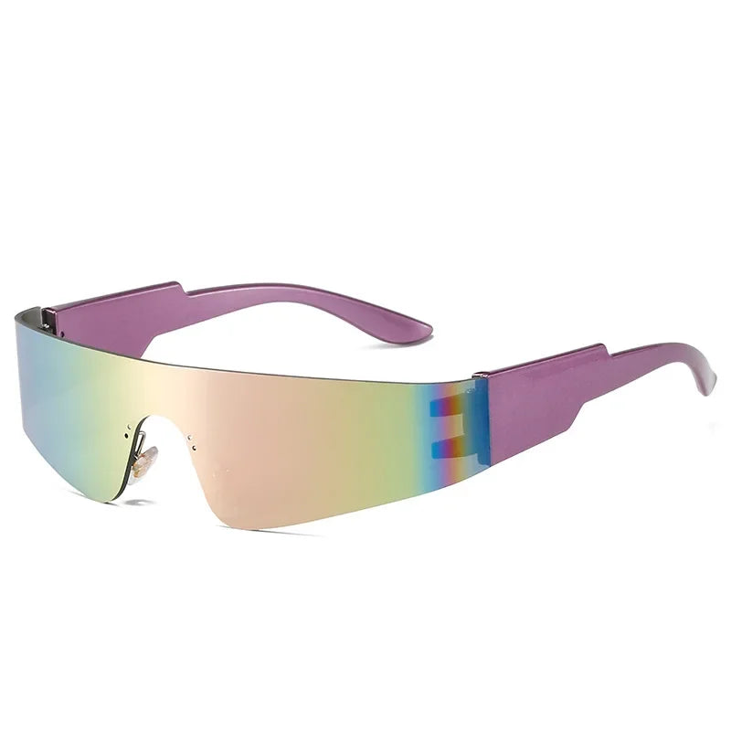 Rimless Punk Sunglasses - Trendy UV400 Shades for Men and Women - ZOOMNSTORE
