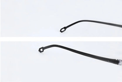 Rimless Reading Glasses - Bifocal Anti Blue Light Eyewear for Men & Women +150 +200 - ZOOMNSTORE