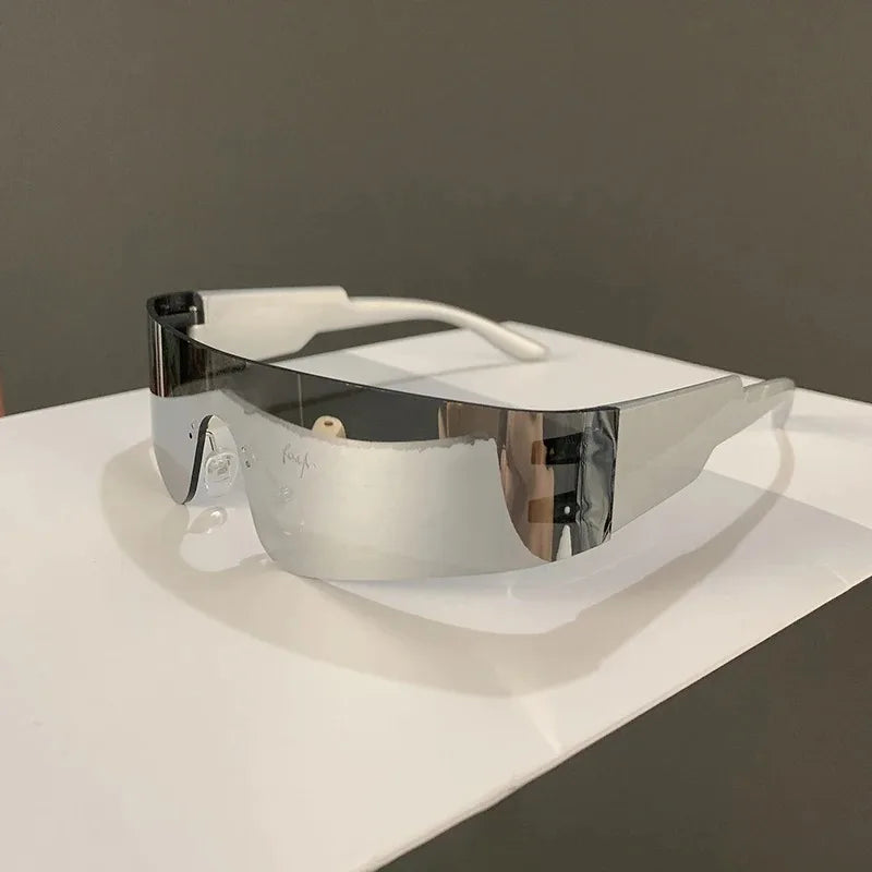 Rimless Punk Sunglasses - Trendy UV400 Shades for Men and Women - ZOOMNSTORE