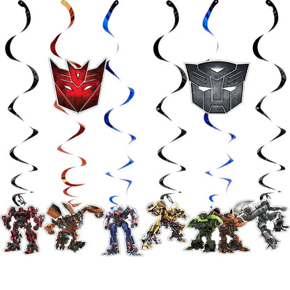 Robot Birthday Party Supplies - Disposable Plates Cups Tablecloth Balloons Gift Bags Backdrop - ZOOMNSTORE