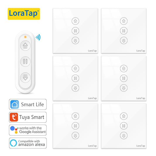LoraTap Smart Roller Shutter Blinds Switch - Tuya App  Voice Control with Google HomeAlexa - ZOOMNSTORE