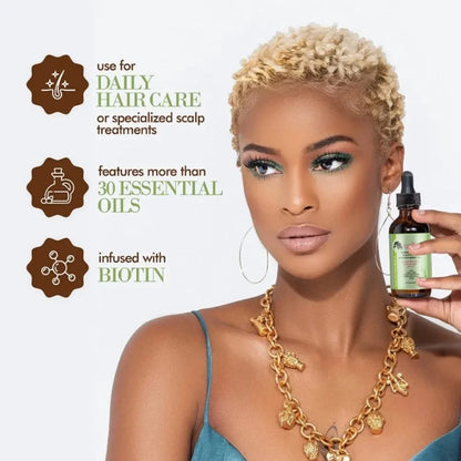 Rosemary Mint Hair Growth Oil - Nourishing Treatment for Dry Ends - ZOOMNSTORE