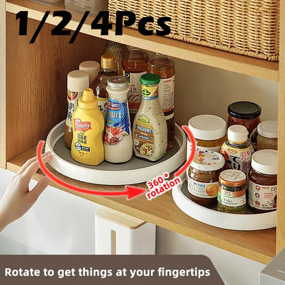 Rotatable Kitchen Condiment Rack - Anti-Sliding Multi-Functional Storage Organizer - ZOOMNSTORE