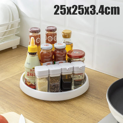 Rotatable Kitchen Condiment Rack - Anti-Sliding Multi-Functional Storage Organizer - ZOOMNSTORE
