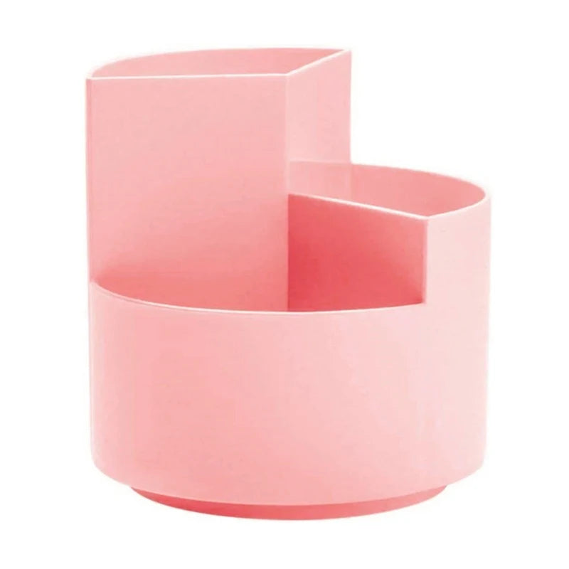 Rotating Pen Holder – Large Capacity 3-Grid Desk Organizer with Space Saving Design - ZOOMNSTORE