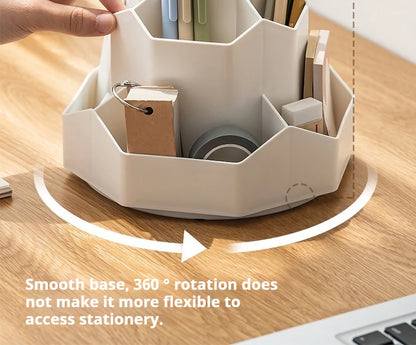 Rotating Pen Holder - Large Capacity 360 Degree Desk Organizer for Students - ZOOMNSTORE