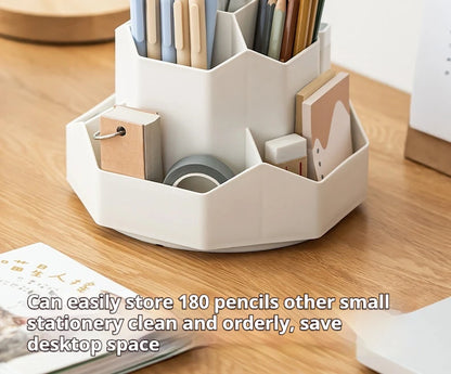 Rotating Pen Holder - Large Capacity 360 Degree Desk Organizer for Students - ZOOMNSTORE