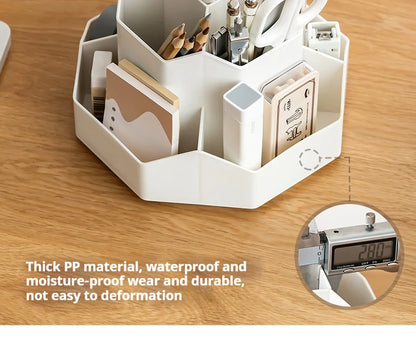 Rotating Pen Holder - Large Capacity 360 Degree Desk Organizer for Students - ZOOMNSTORE