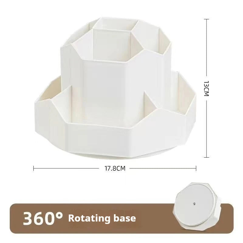 Rotating Pen Holder - Large Capacity 360 Degree Desk Organizer for Students - ZOOMNSTORE