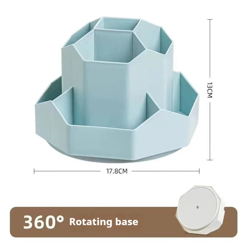 Rotating Pen Holder - Large Capacity 360 Degree Desk Organizer for Students - ZOOMNSTORE