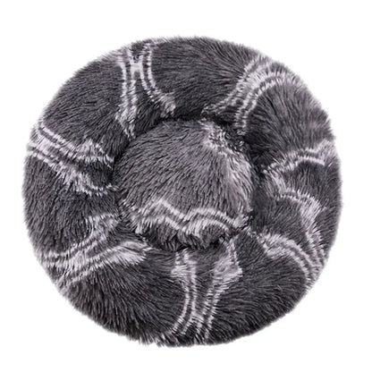 Round Pet Bed | Large Dog Bed Soft Plush Dog House Cozy Winter Sleeping - ZOOMNSTORE
