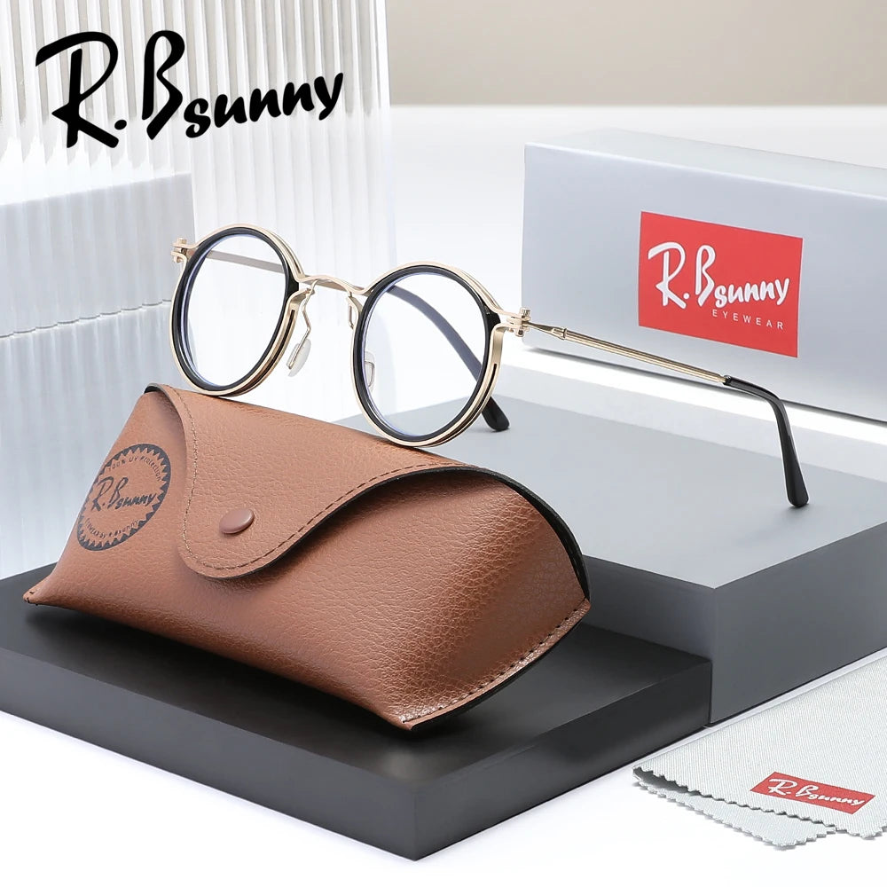 Round Reading Glasses Unisex - Circular Frame Plastic Lens Readers for Eye Strain - ZOOMNSTORE