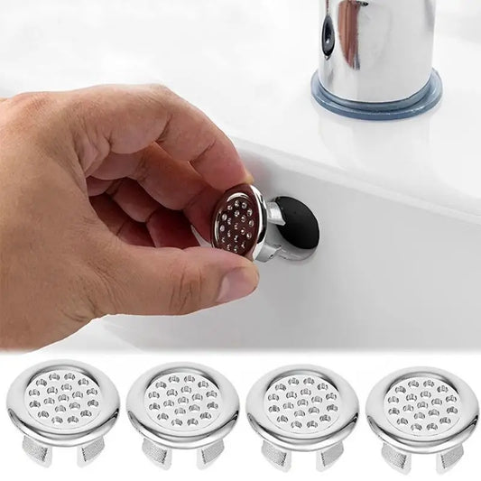 Bath Sink Round Ring Overflow Cover Spare Sink Basin Plastic Tidy Trim Bathroom Ceramic Basin ceramic pots overflow ring - ZOOMNSTORE