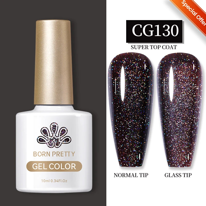 Milky Pink Rubber Base Gel Nail Polish - Glitter Semi-Permanent UV LED Varnish 15ml - ZOOMNSTORE