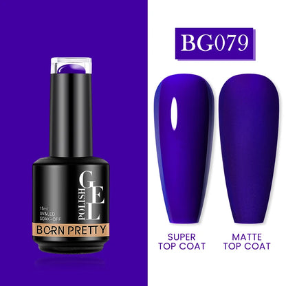 Milky Pink Rubber Base Gel Nail Polish - Glitter Semi-Permanent UV LED Varnish 15ml - ZOOMNSTORE