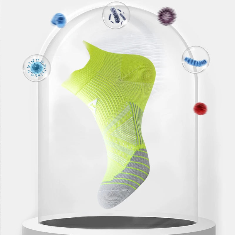 Running Ankle Socks - 4 Pairs Athletic Breathable Mesh Quick Dry Socks for Men & Women - ZOOMNSTORE